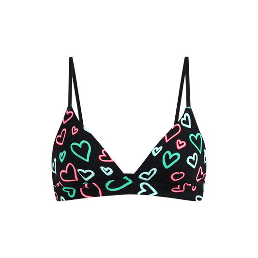 UltraModal™ FeelFree Triangle Bralette | Electric Hearts