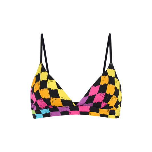 UltraModal™ FeelFree Triangle Bralette | Rainbow Check