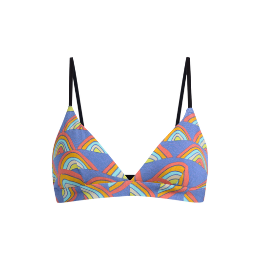 UltraModal™ FeelFree Triangle Bralette | Retro Rainbows