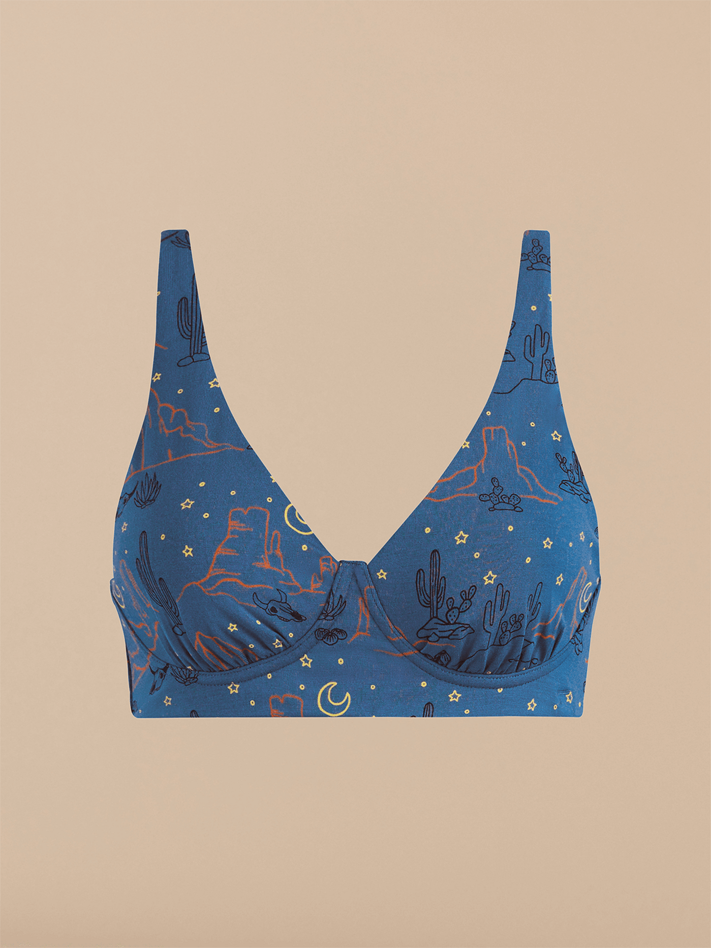 FeelFree Longline Bralette | Desert Sky