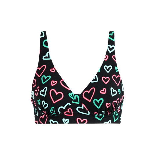 FeelFree Longline Bralette | Electric Hearts