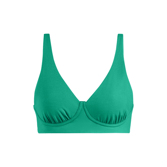 FeelFree Longline Bralette | Peacock Green