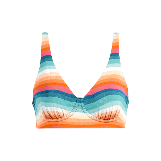 UltraModal™ FeelFree Longline Bralette | Pool Stripes