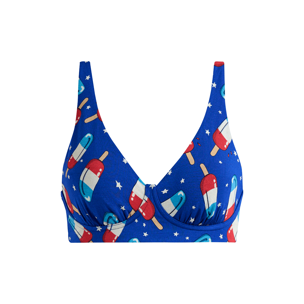 FeelFree Longline Bralette | Patriotic Pops