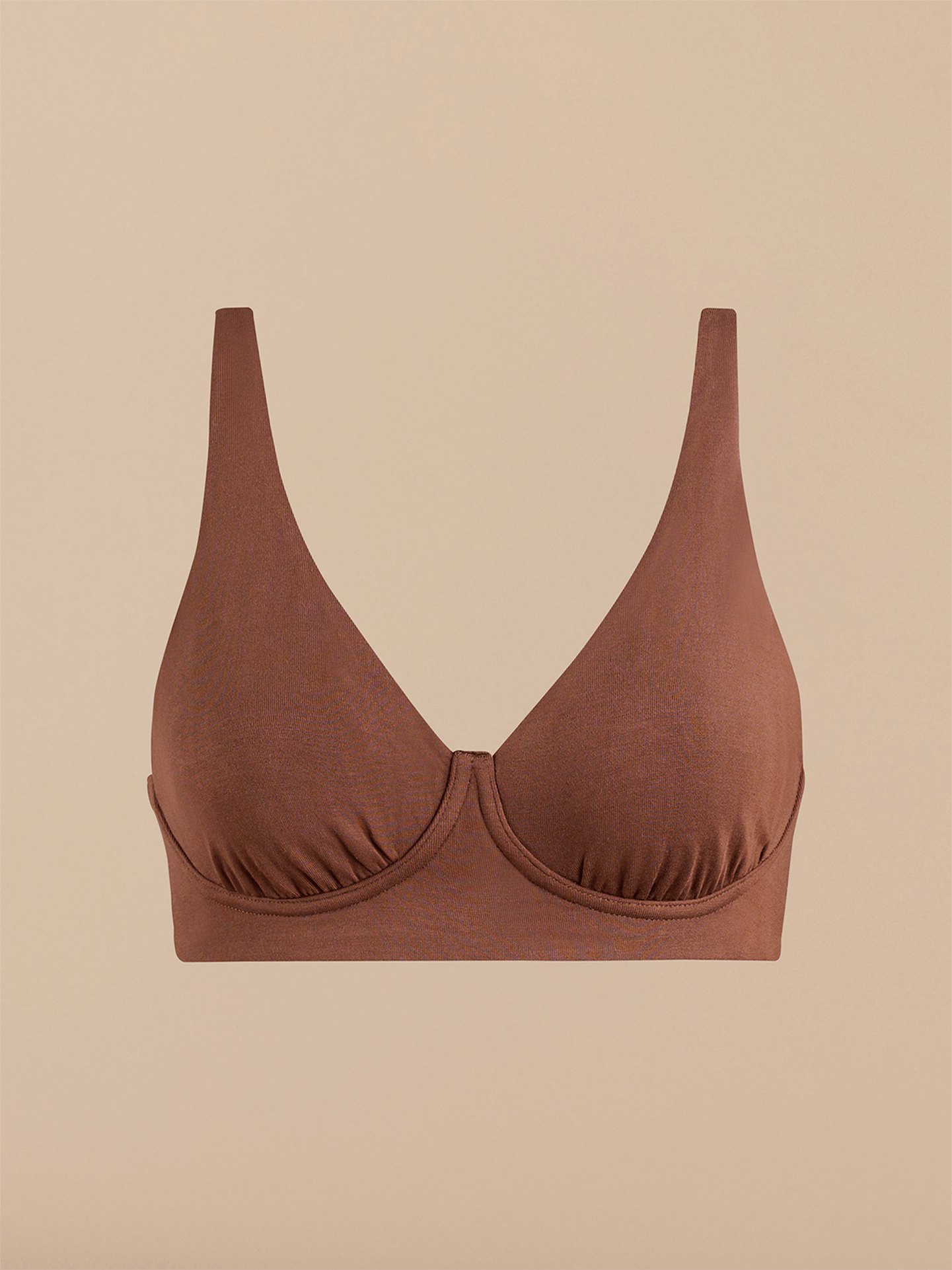 FeelFree Longline Bralette | Walnut Shell/Walnut Shell