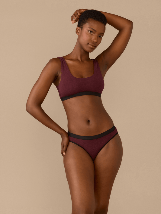 UltraModal™ Core Scoop Bralette | Heather Wine