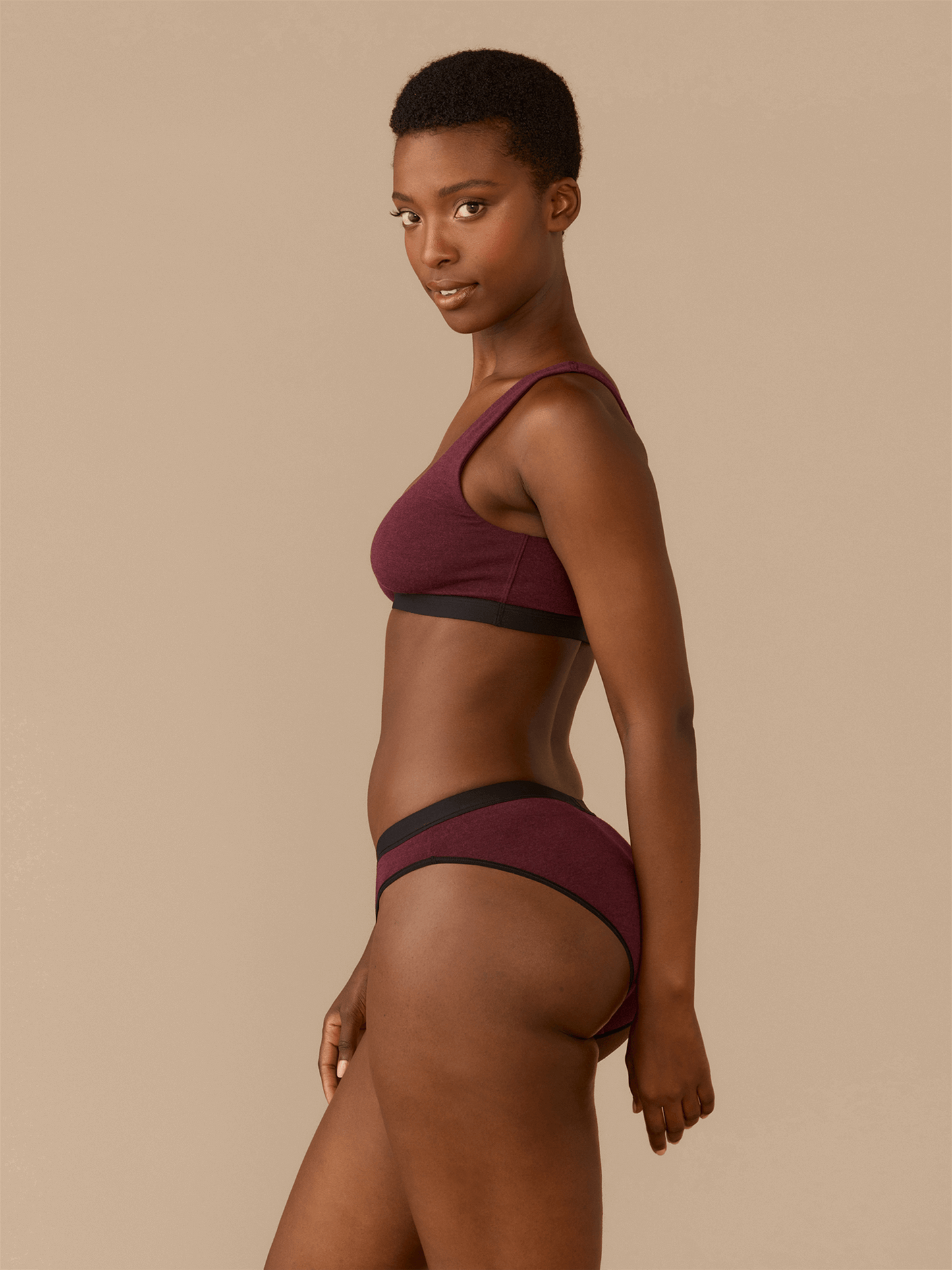 U-Back Bralette | Heather Wine