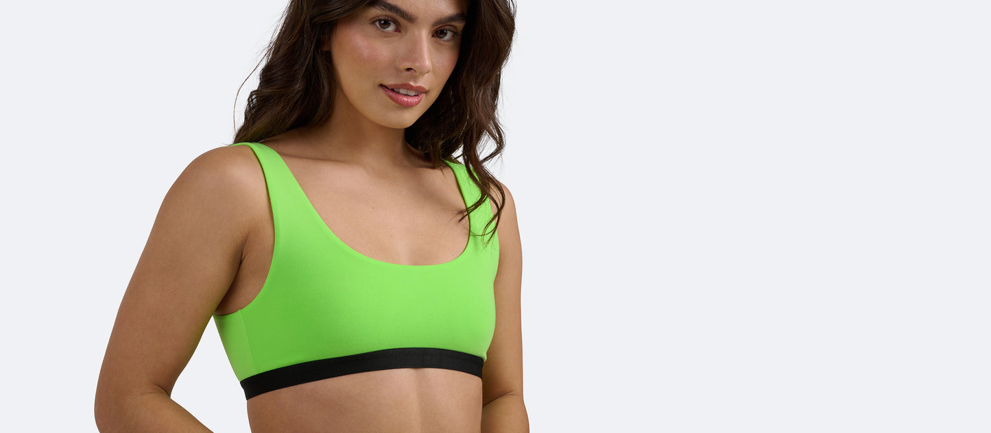 UltraModal™ Core Scoop Bralette | Neon Green