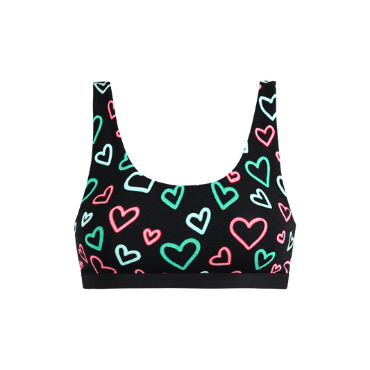 UltraModal™ Core Scoop Bralette | Electric Hearts