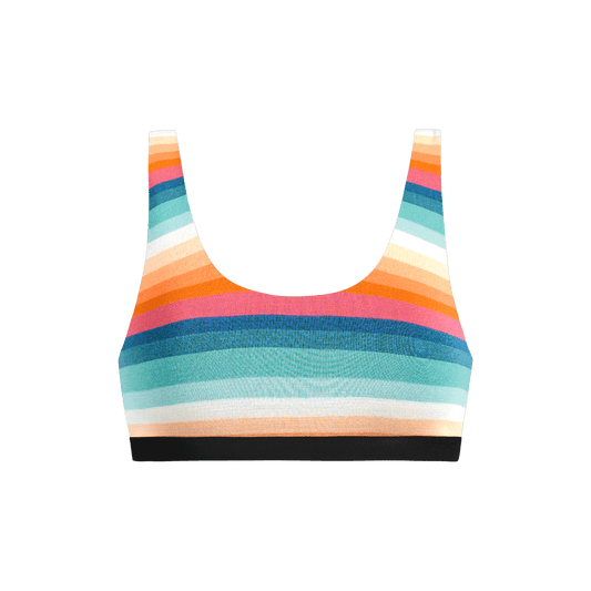 UltraModal™ Core Scoop Bralette | Pool Stripes