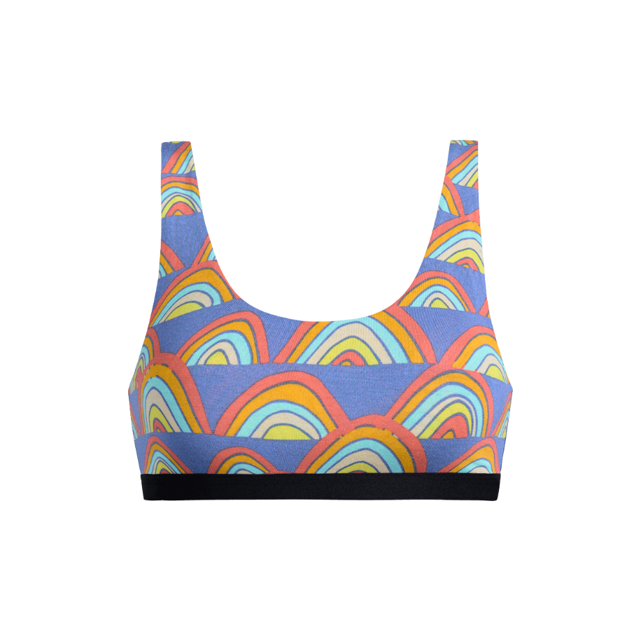 U-Back Bralette | Retro Rainbows