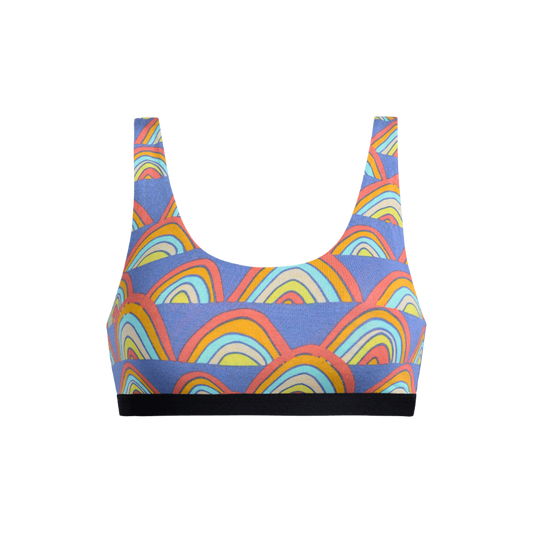 UltraModal™ Core Scoop Bralette | Retro Rainbows