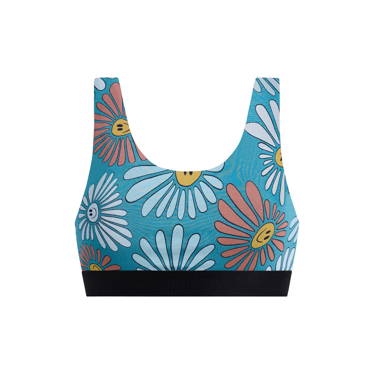 Curvy U-Back Bralette | Disco Daisies