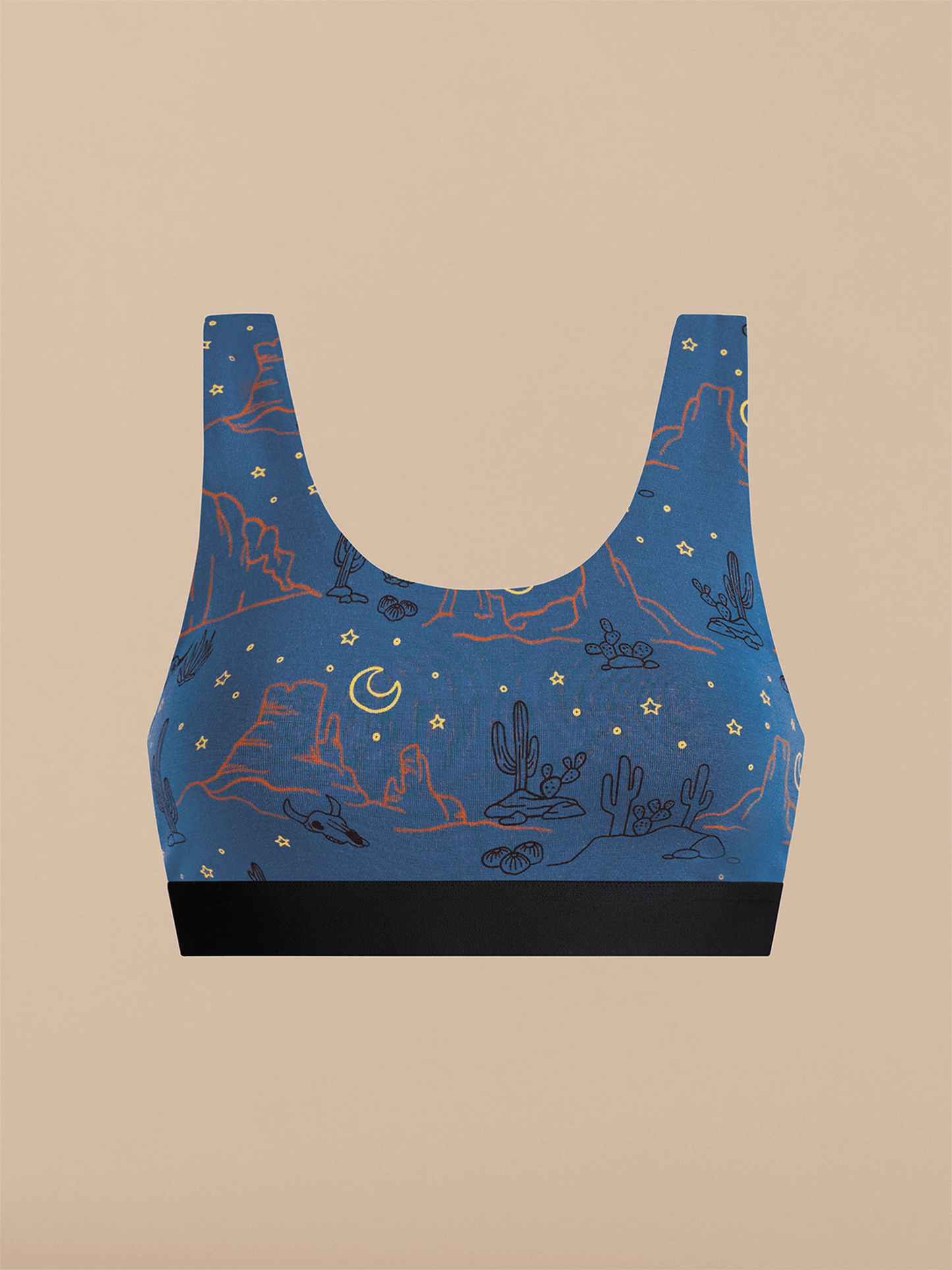 Curvy U-Back Bralette | Desert Sky