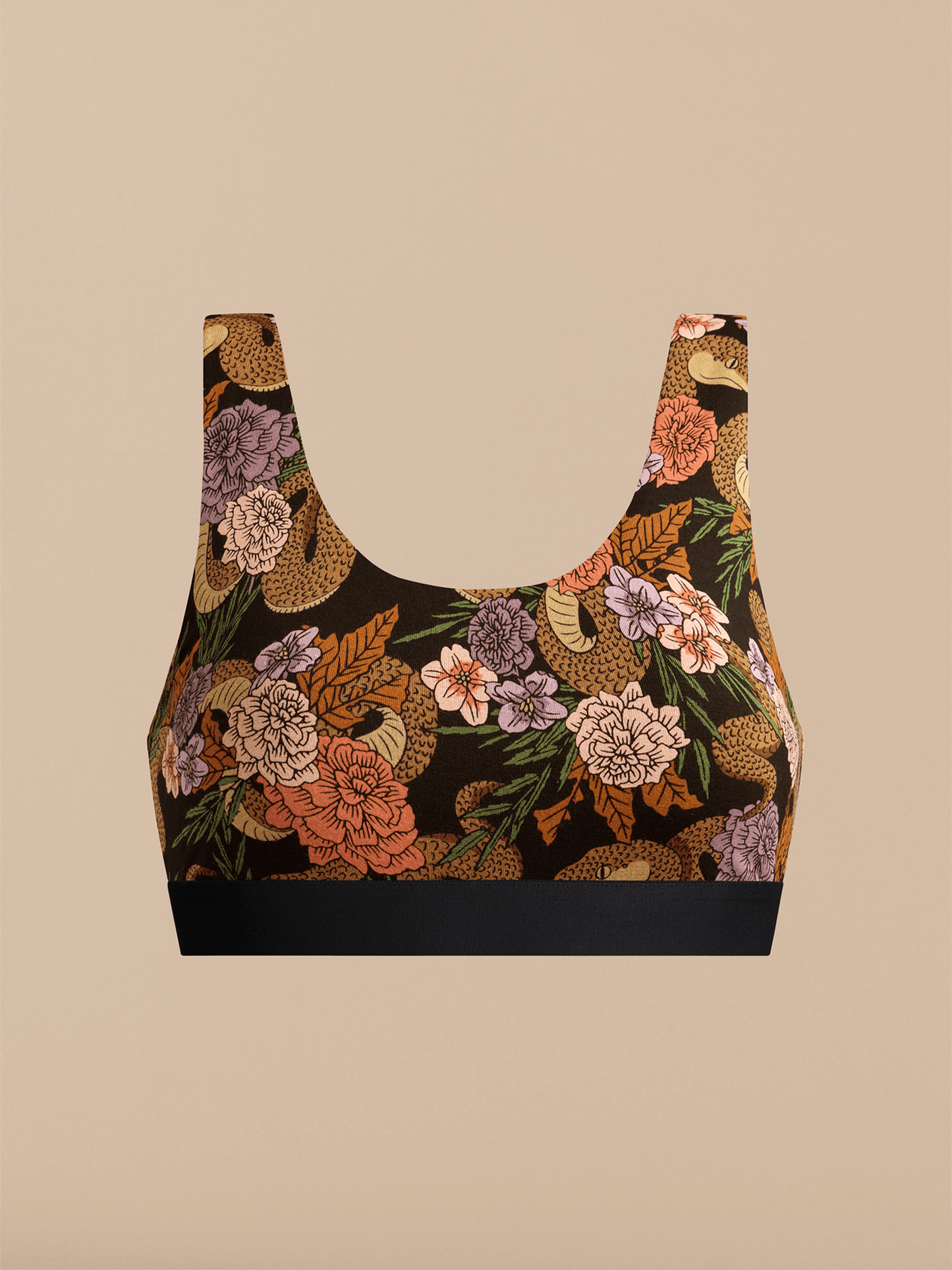 Curvy U-Back Bralette | Garden Snake