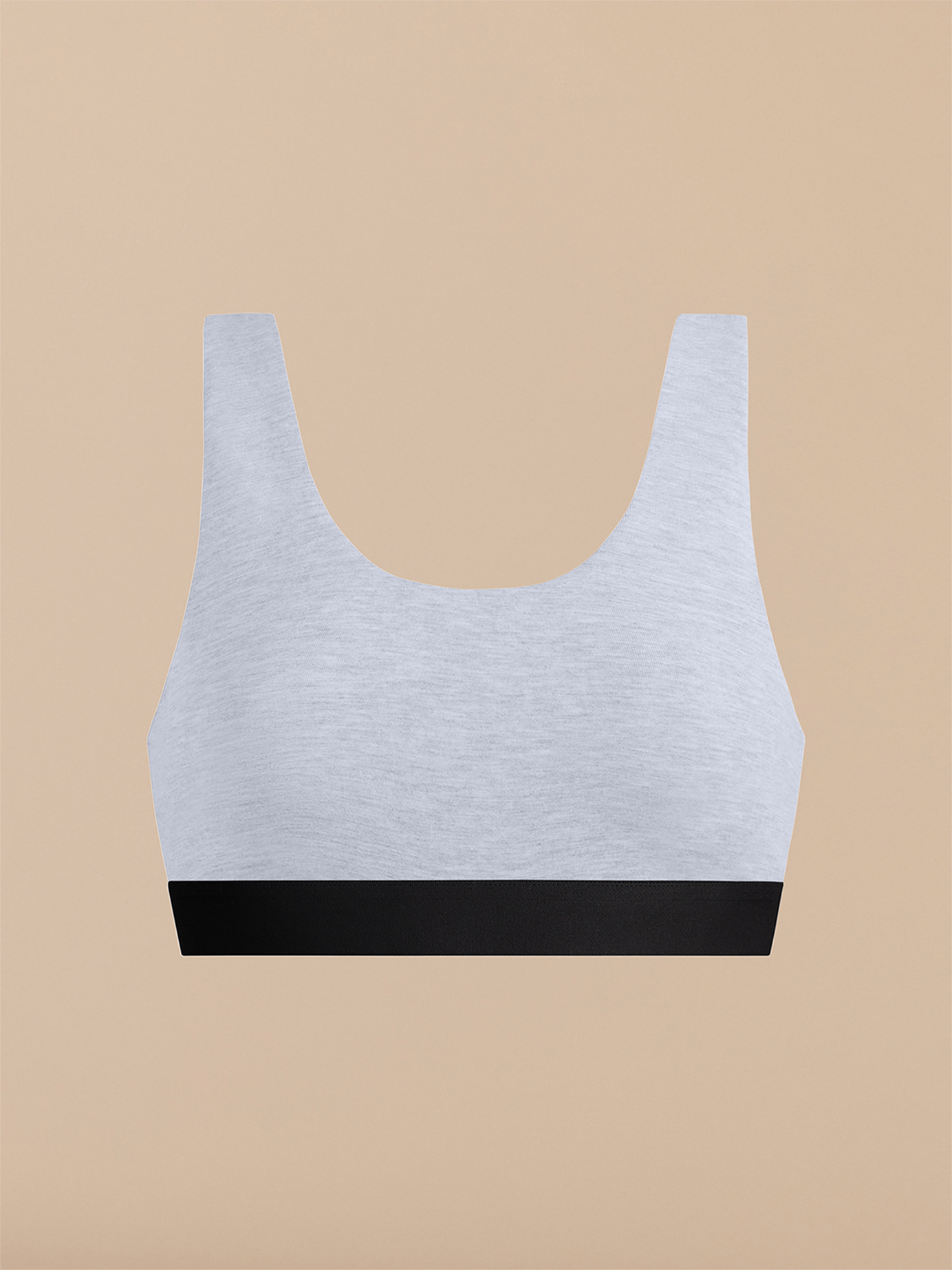 Curvy U-Back Bralette | Heather Grey