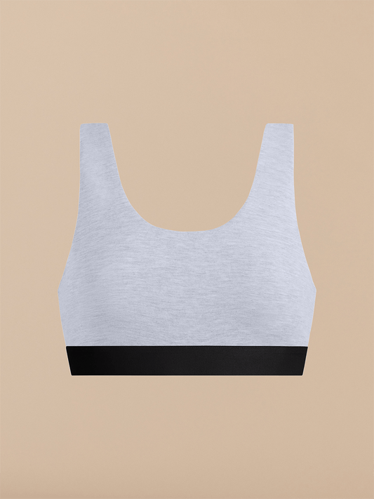 Curvy UltraModal™ Core Scoop Bralette | Heather Grey