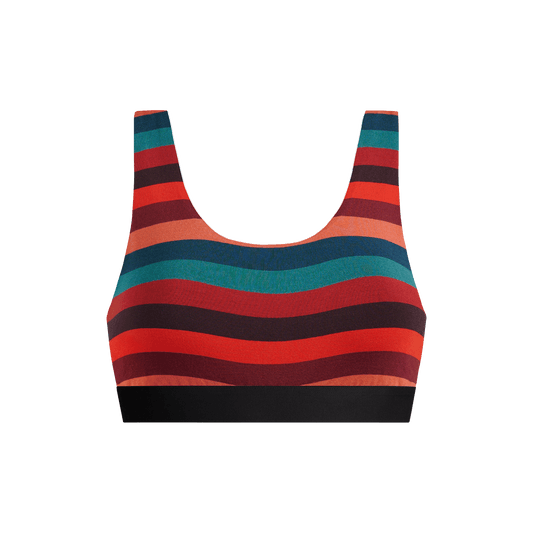 Curvy UltraModal™ Core Scoop Bralette | Bright Stripes