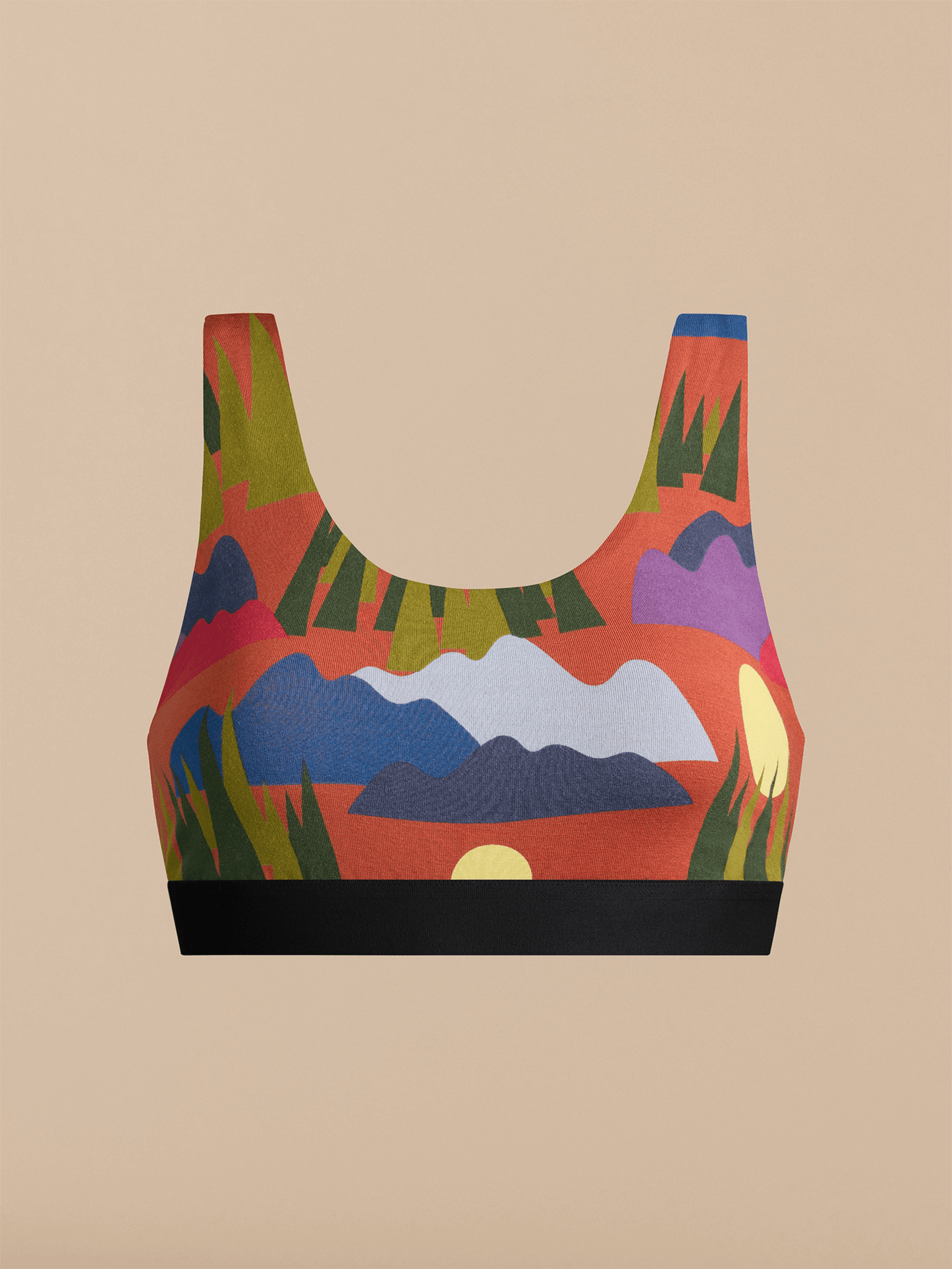 Curvy U-Back Bralette | Mountain High