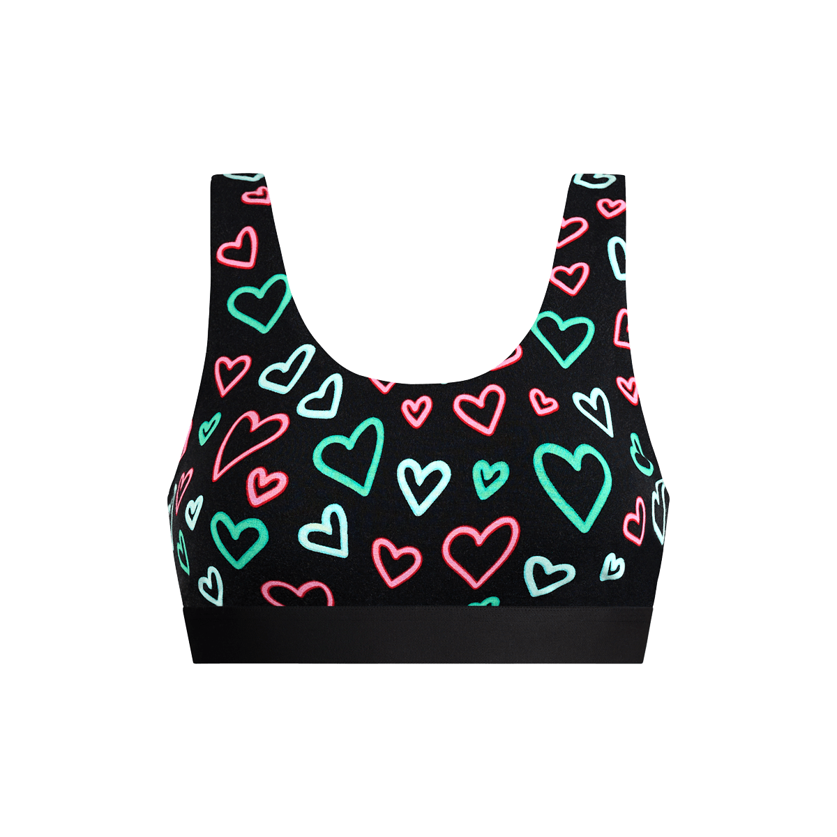 Curvy U-Back Bralette | Electric Hearts