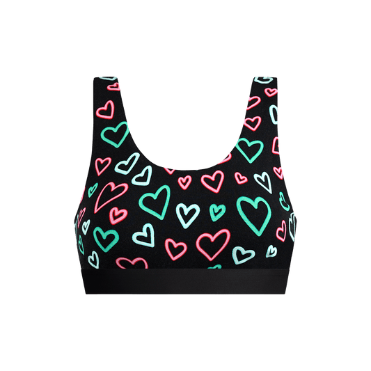 Curvy U-Back Bralette | Electric Hearts