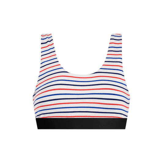 Curvy UltraModal™ Core Scoop Bralette | Sail Stripe