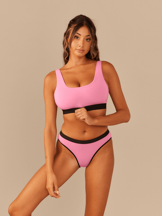 Curvy UltraModal™ Core Scoop Bralette | Pop Pink