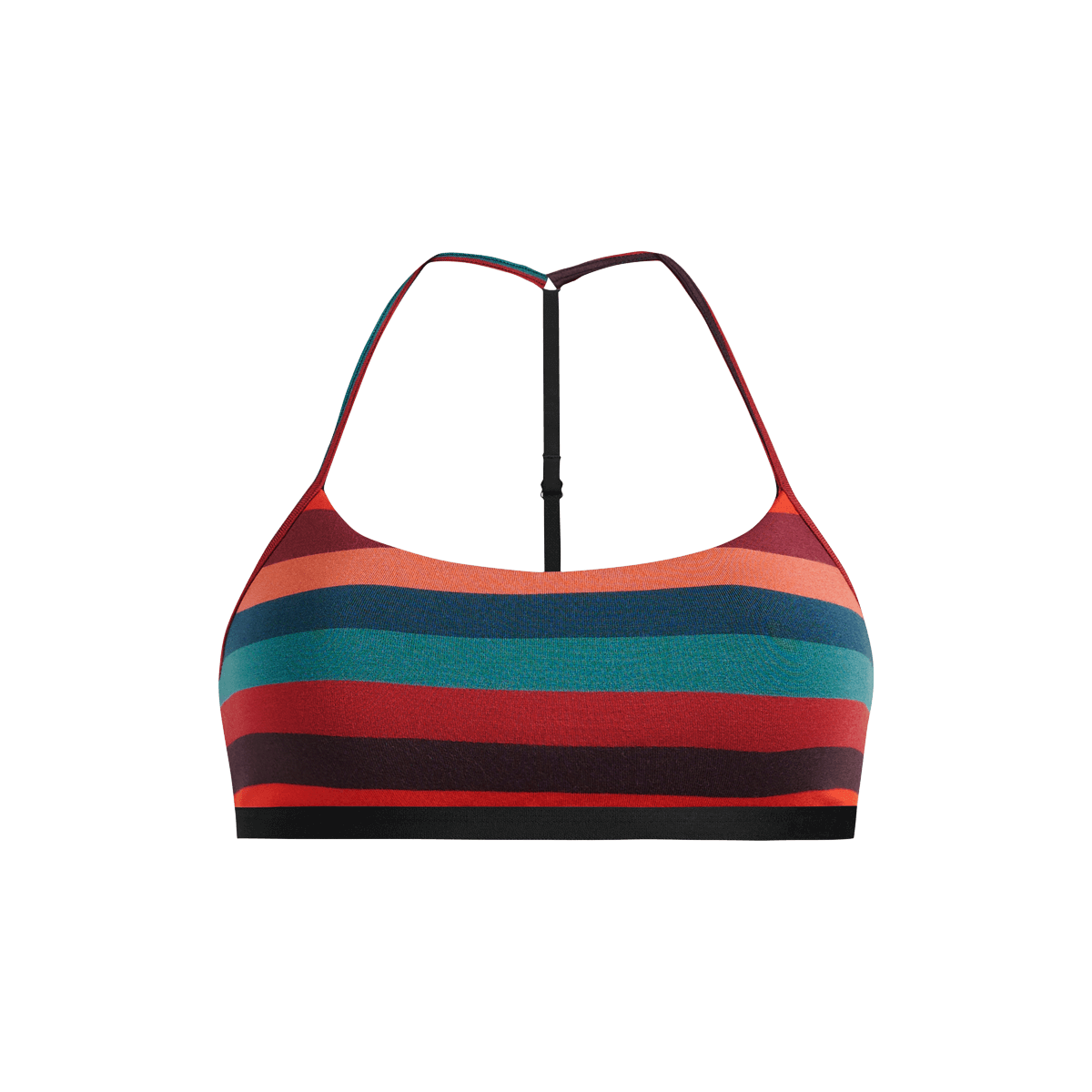 UltraModal™ Core T-Back Bralette | Bright Stripes