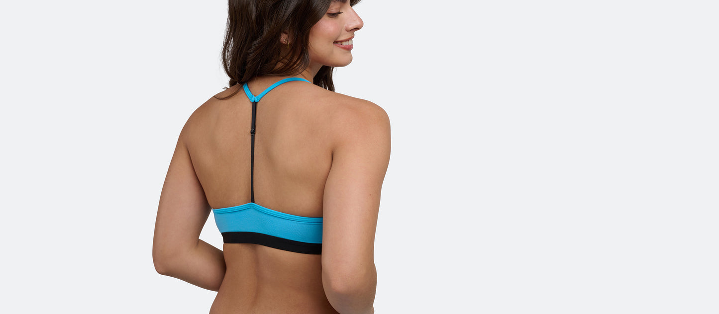 UltraModal™ Core T-Back Bralette | Neon Blue