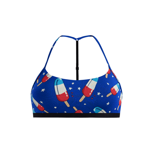 UltraModal™ Core T-Back Bralette | Patriotic Pops