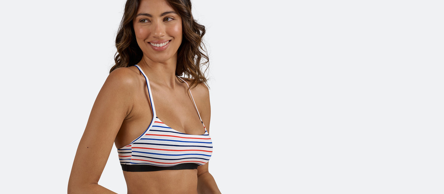 UltraModal™ Core T-Back Bralette | Sail Stripe