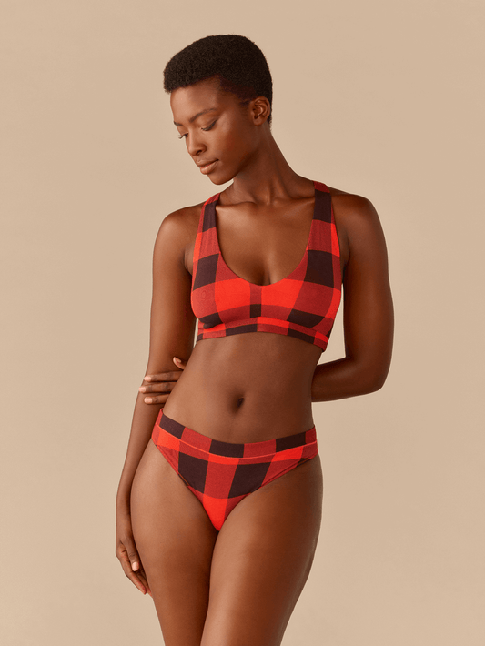 UltraModal™ FeelFree Racerback Bralette | Buffalo Plaid