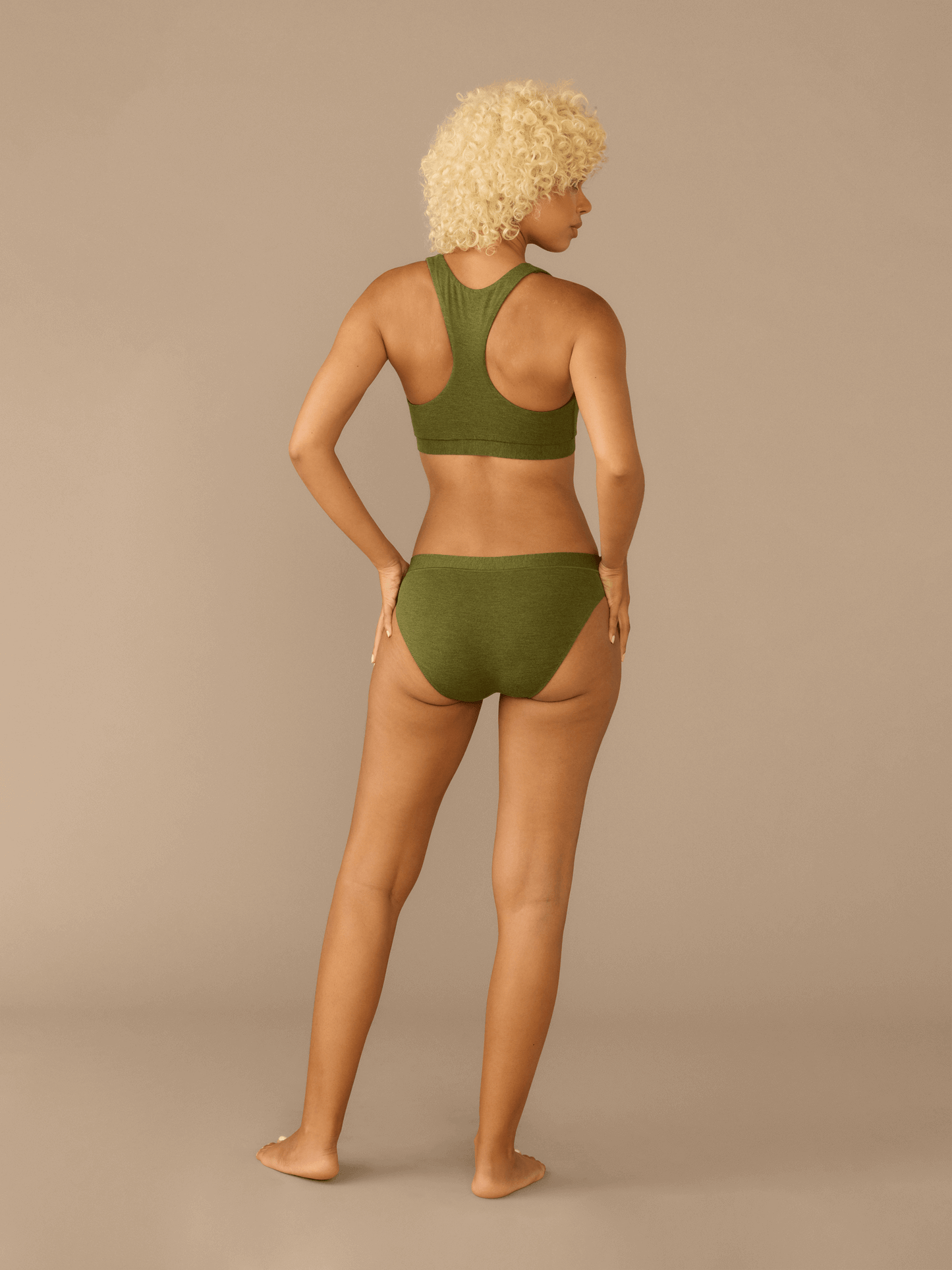 FeelFree Racerback Bralette | Heather Olive