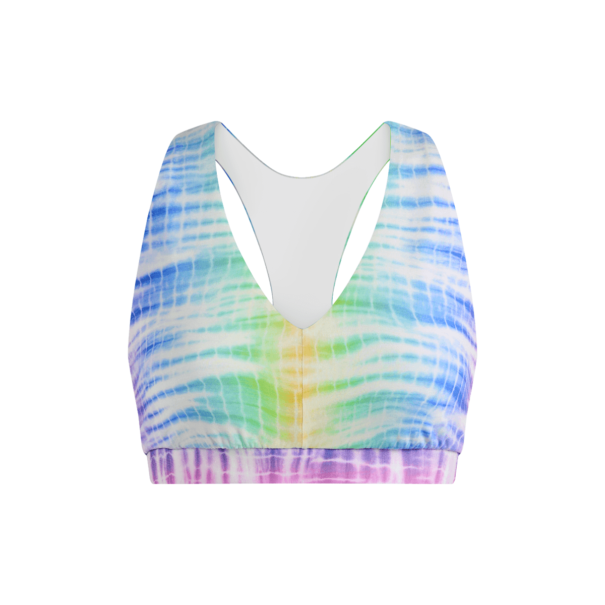 Curvy FeelFree Racerback Bralette | Rainbow Daze