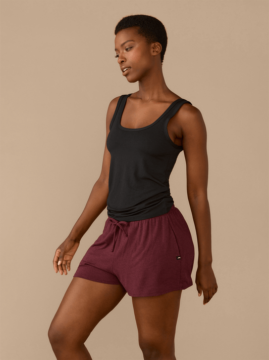 Women's Modal Short | Heather Wine