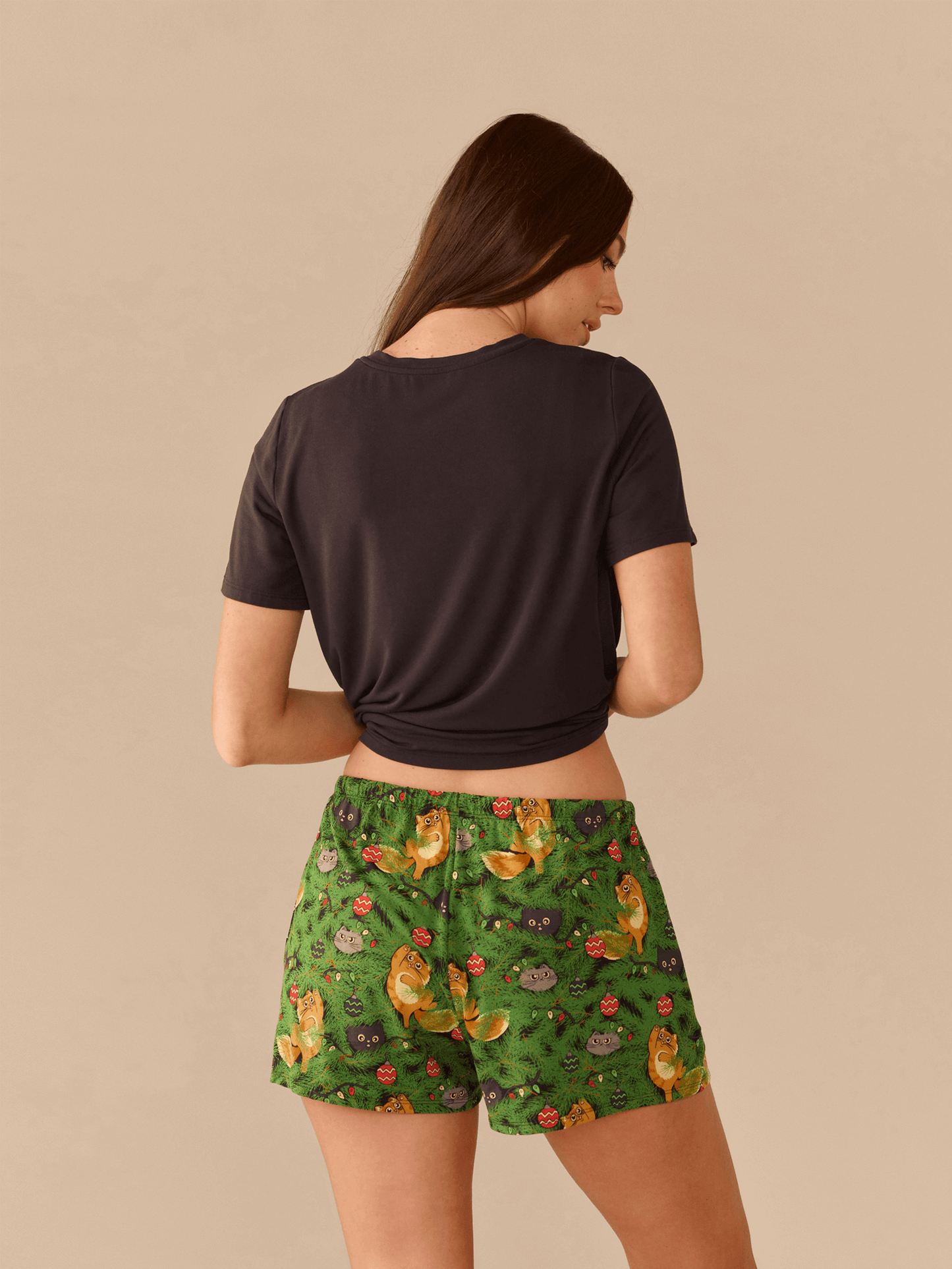 Women's Modal Short | Meowy Christmas