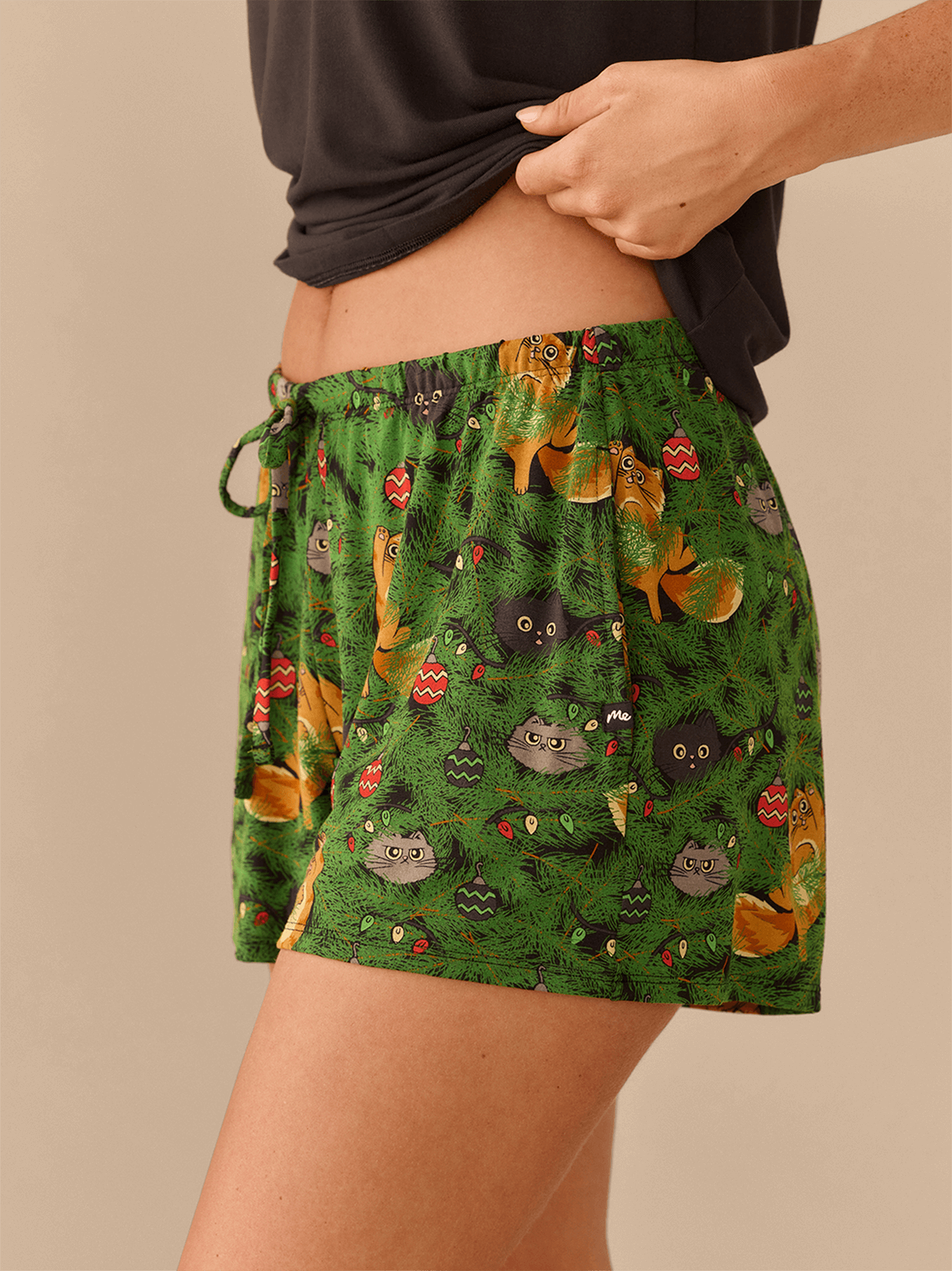 Women's Modal Short | Meowy Christmas