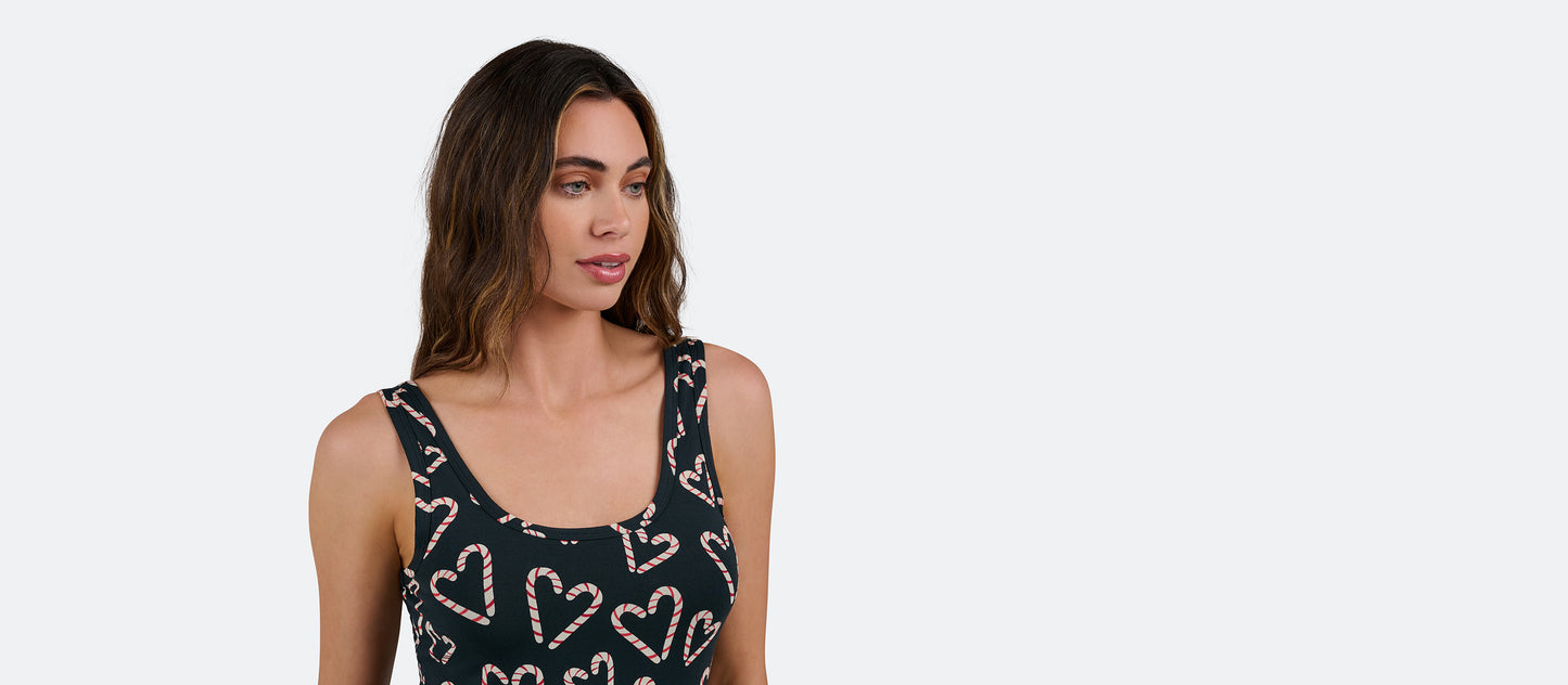 Women's Modal Tank | Candy Cane Love