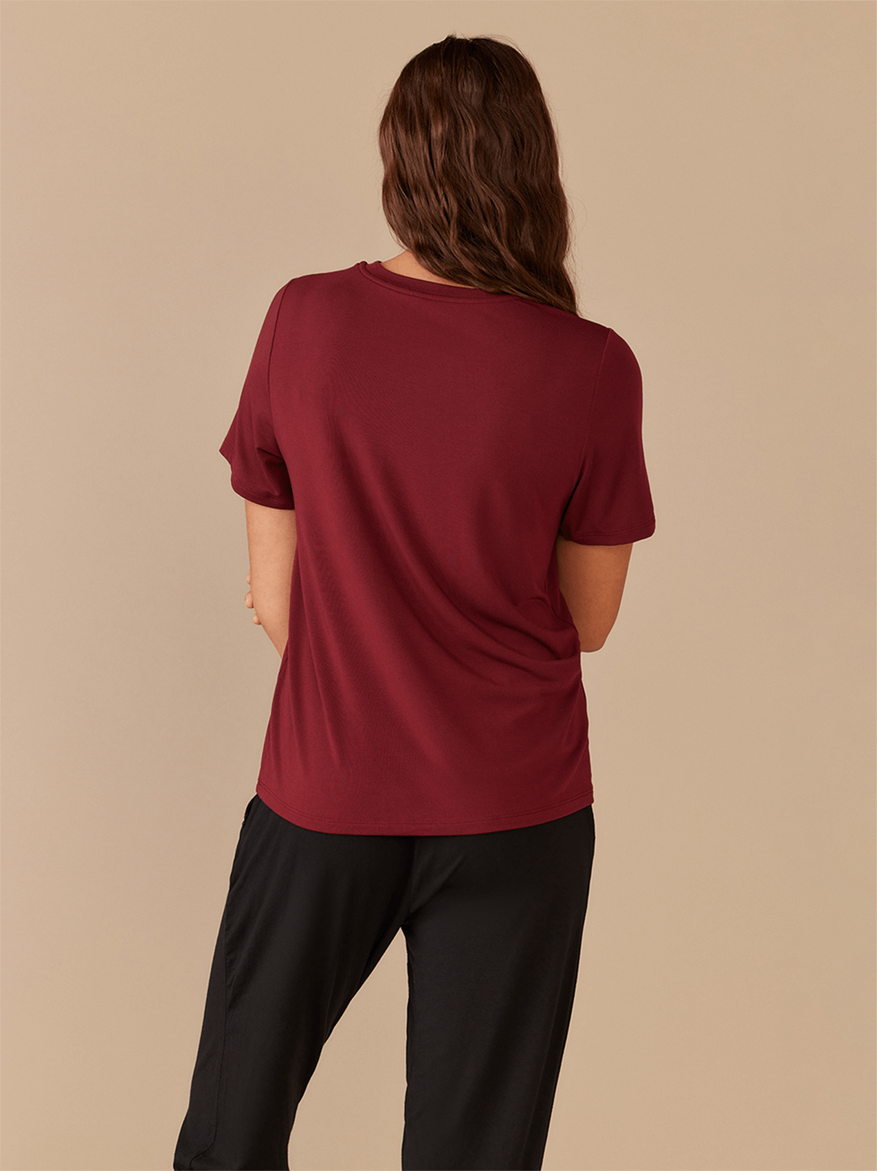 Women's Modal Crew Tee | Cabernet