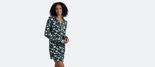 Women's Modal Button Down PJ Dress | Sound Ashleep