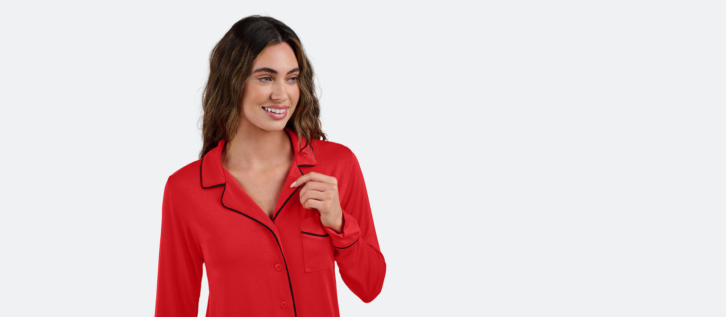 Women's Longsleeve Modal PJ Set | Bougie Rouge