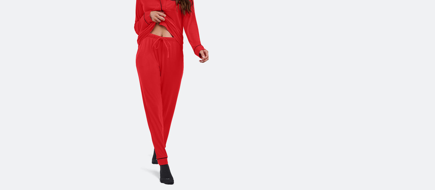 Women's Longsleeve Modal PJ Set | Bougie Rouge