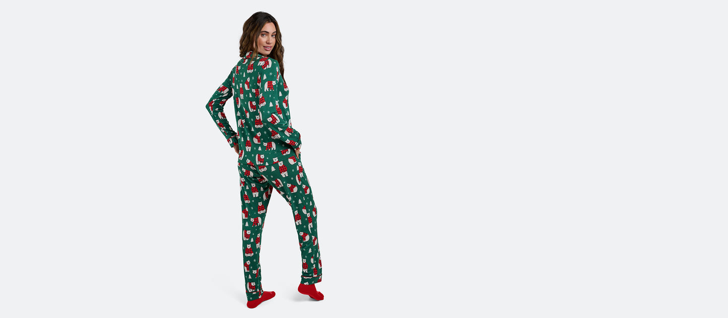 Women's Longsleeve Modal PJ Set | Cozy Bears