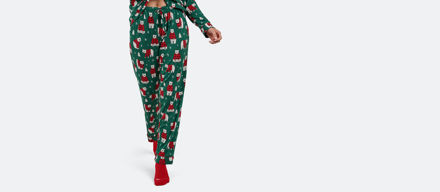 Women's Longsleeve Modal PJ Set | Cozy Bears