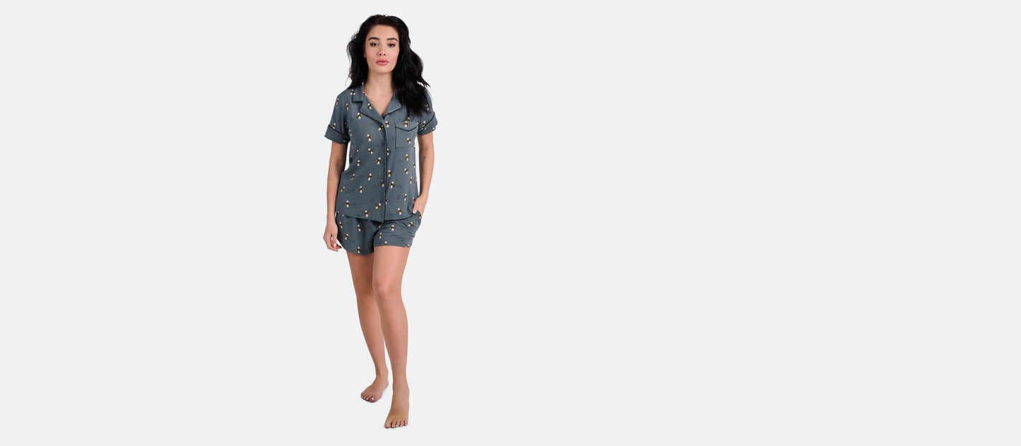 Women's Shortsleeve Modal PJ Set | Let It Bee