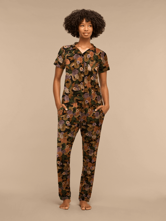 UltraModal™ Short Sleeve Pant PJ Set - Women's | Garden Snake