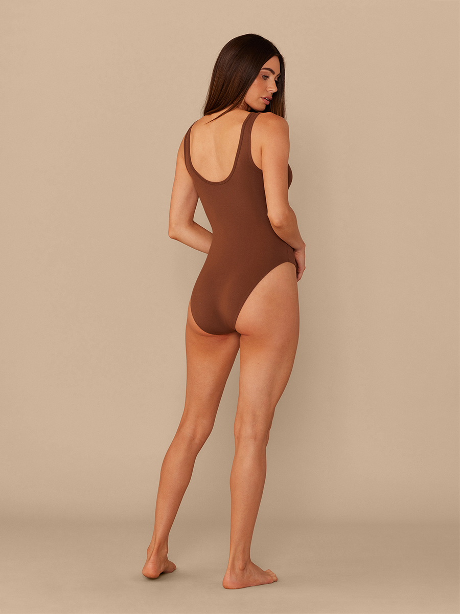 Women's Modal Bodysuit | Walnut Shell