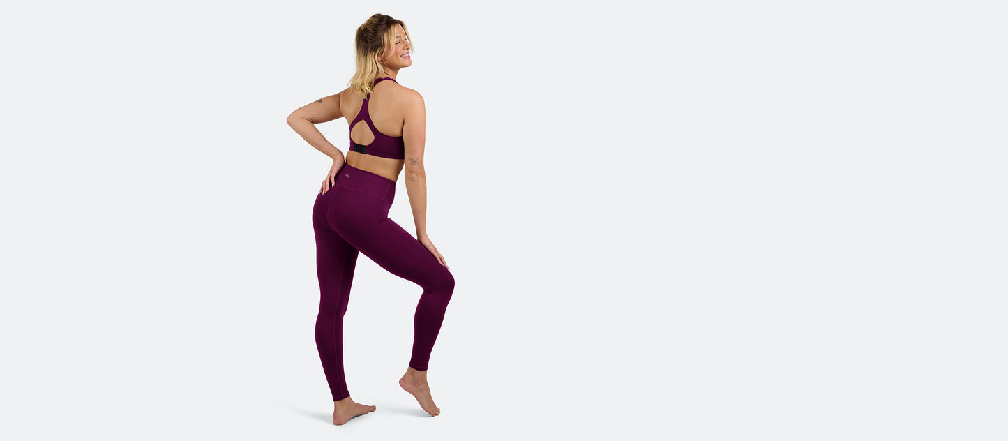 MoveMe Classic Legging | Sangria