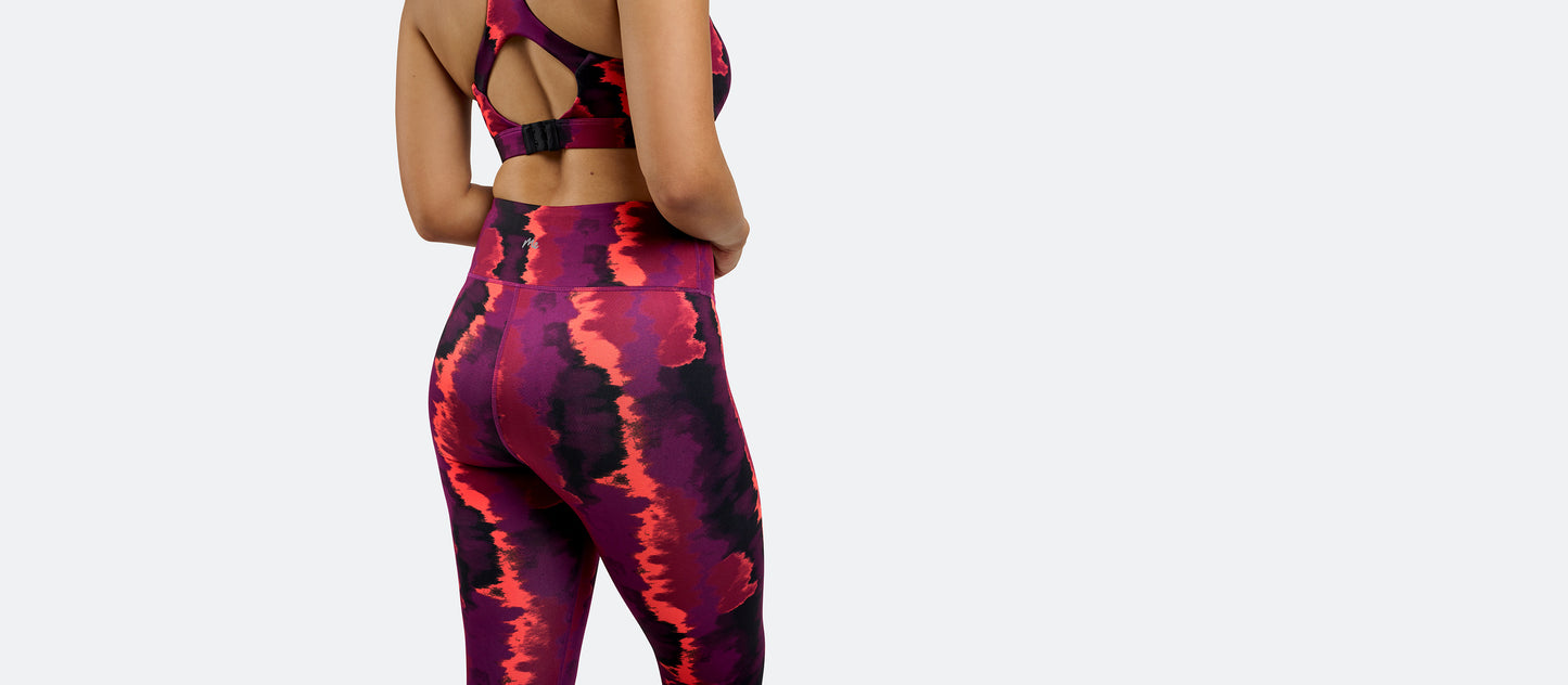 MoveMe Classic Legging | Fuchsia Tie Dye