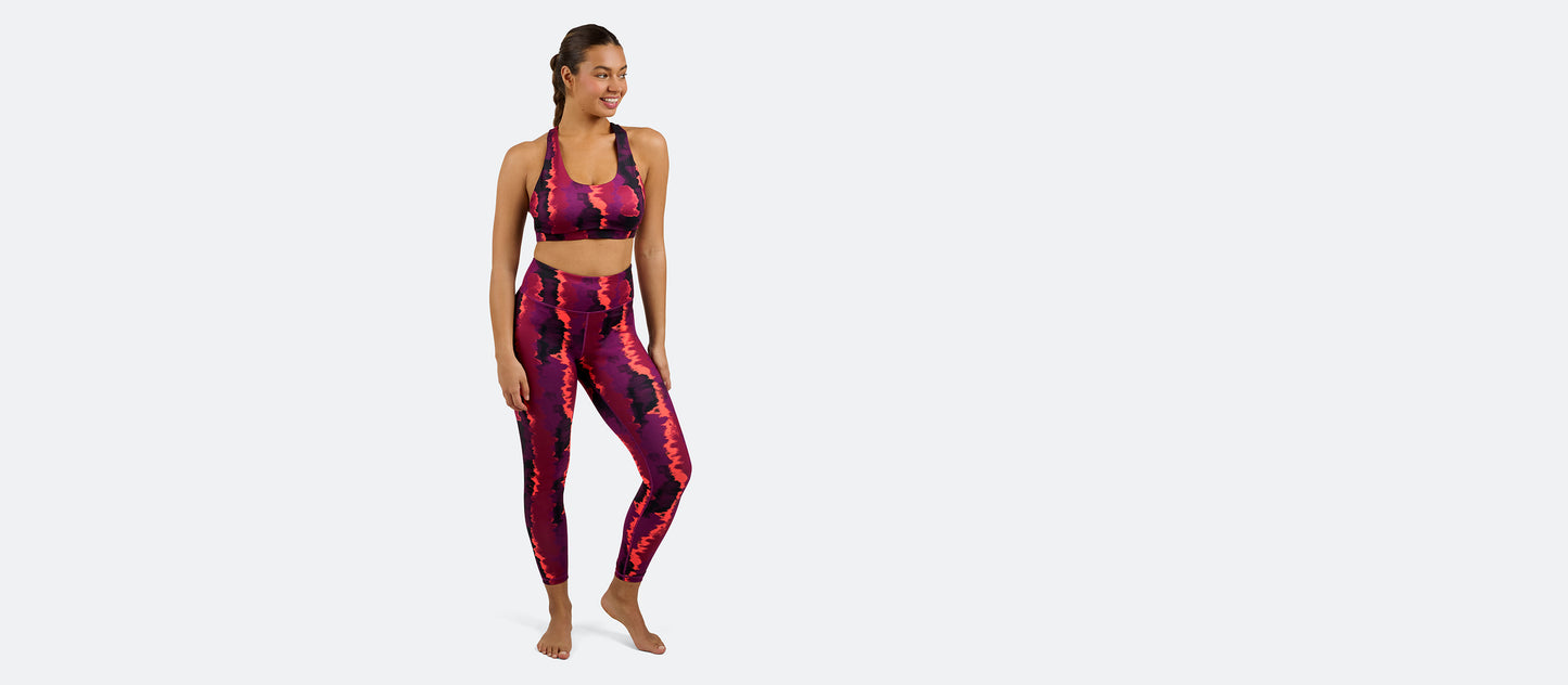 MoveMe Classic Legging | Fuchsia Tie Dye